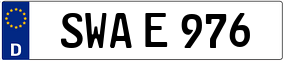 Trailer License Plate